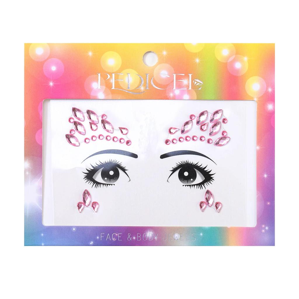 Colourful Kids Makeup Face Stickers Crystal Diamonds Gemstones Girls Women Holiday Glitter Party Self Adhesive Eye Face Tattoos
