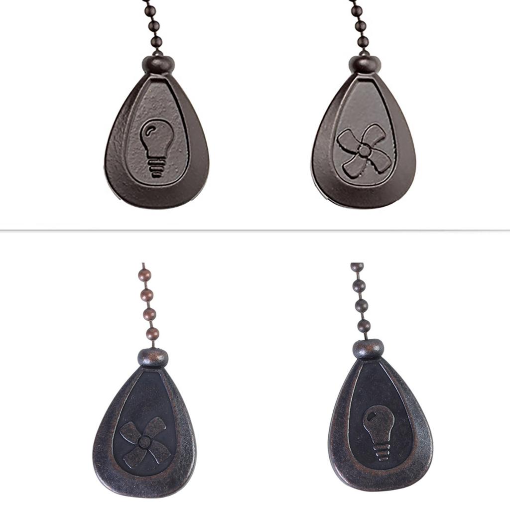 2 шт. Потолочный вентилятор и удлинители для цепочек для светильников Декоративные подвески с соединителями Элегантный комплект цепочек для потолочных вентиляторов