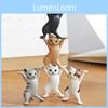 Adorable Cats Pen Holder Doll Ornament With Durable Plastic Earphone Support Stand For Airpods