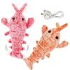 USB Charging Lobster Cats Dancing Moving Washable Electric Pet Squeaky Simulation Jumping Shrimp Dogs Interactive Outdoor