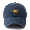 Men's and Women's Versatile Printing Sunrise Baseball Hat Curved Eaves Truck Driver Outdoor Vacation Travel Camping
