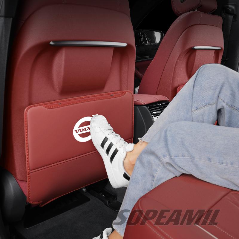 For Volvo XC40 XC60 XC70 XC90 C30 C70 S40 S60 S80 S90 V40 V60 Car Seat Back Storage Bag Protection Anti-Kick Pad Accessories
