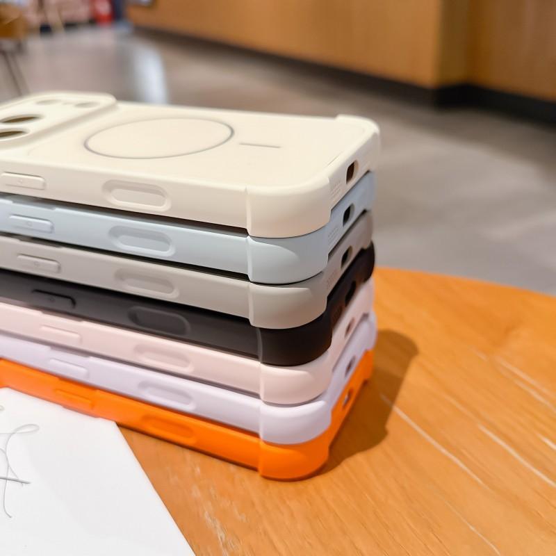 Магнитный чехол для телефона IPhone 17 Pro Max с большим окном, защитой объектива, противоударными углами, акриловая крышка