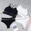 2Pcs/Set Breathable Sports Bra Set Anti-sweat Fitness Top Seamless Yoga Lingerie Running Gym Sports Panties Push Up Underwear for Cup A B