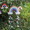 Macrame Rainbow Clouds Tapestry Handmade Room Decoration Delicate Photo Prop  Home