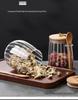 Банки для хранения из высокоборосиликатного стекла с крышками и ложками – Прозрачный кухонный контейнер для круп