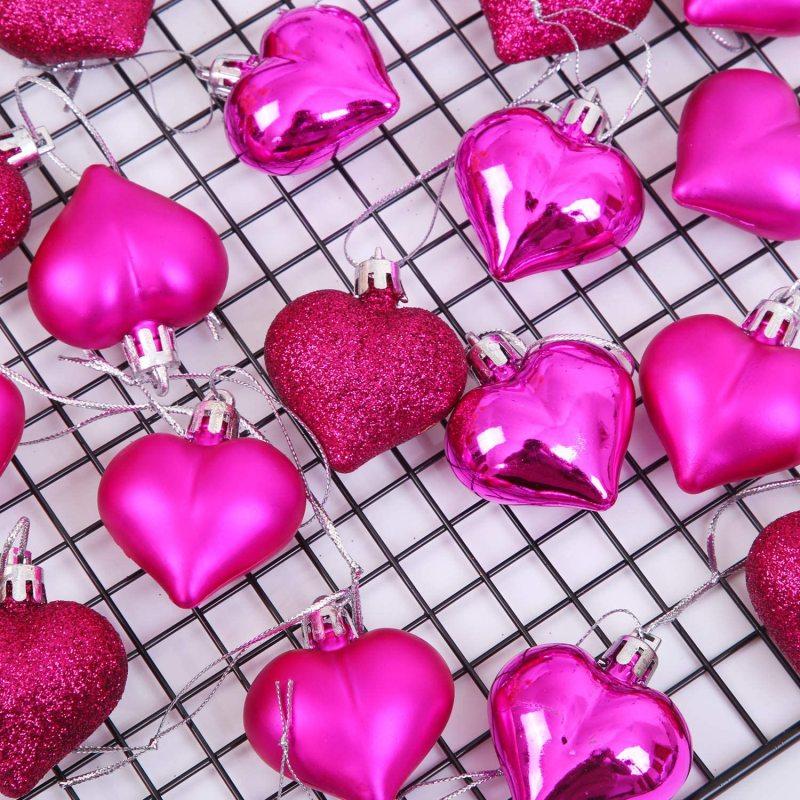 36 шт. Подвесные украшения в форме сердца, Валентинки