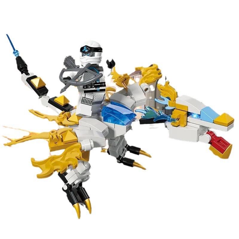 4 стиля Фантом Ниндзя Дракон Строительные блоки Мини Фигурки Кирпичи Набор Классическая модель фильма Детские игрушки Мальчики Для детей