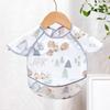 Sleeveless Design Feeding Bib Reusable Fabric Full Body Cover Bib  Toddler Feeding