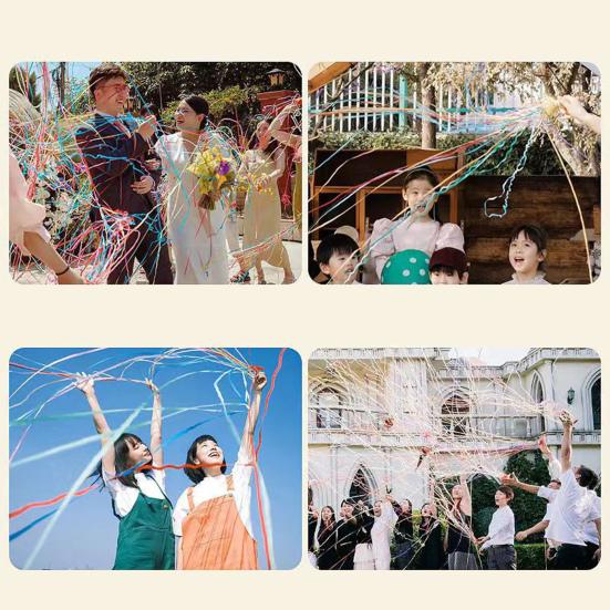 10 шт., ручной бросок, стример, поппер, день рождения, свадьба, открытие школы, выпускной, вечеринка по случаю выхода на пенсию, праздник без беспорядка, конфетти, бумажная лента, крекер