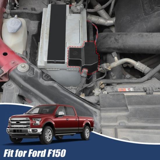 Защитная крышка отрицательной клеммы аккумулятора под капотом для Ford F150 2015-20 Черная