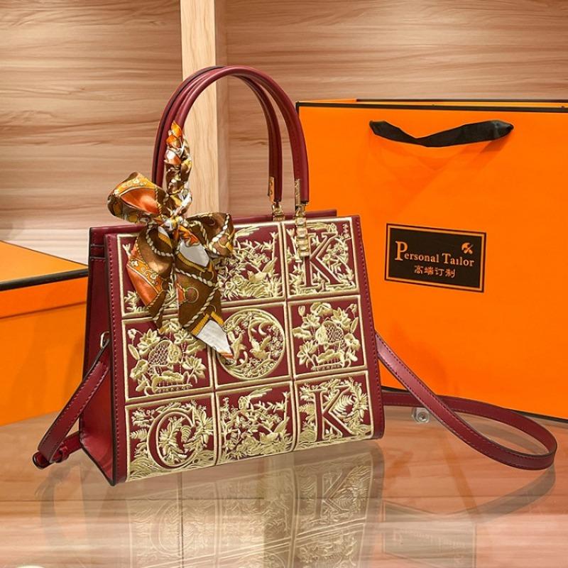 W. D. Подарочная красная свадебная сумка POLO с вышивкой для молодоженов, мамы, подарок для пожилой свекрови, сумка через плечо для девочек