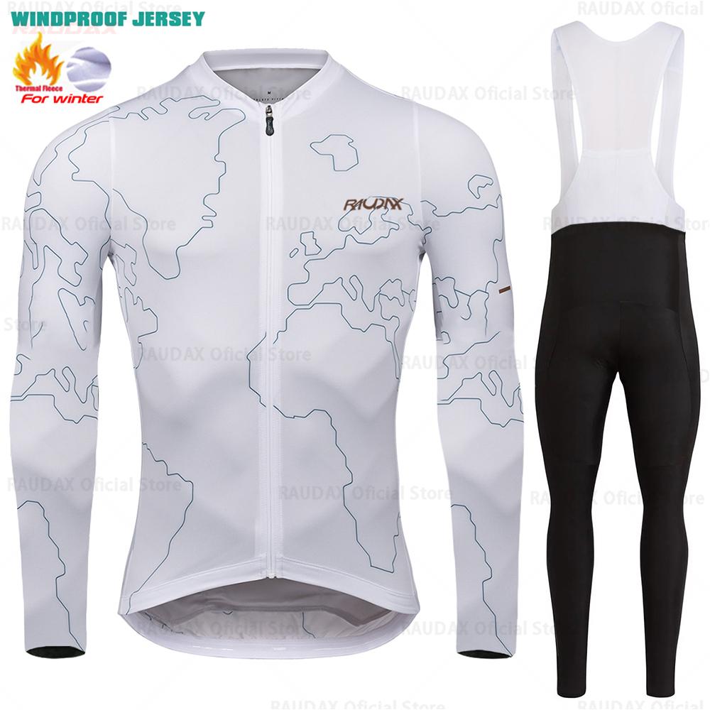 2026 Winter Velvet Warm Cycling Suit Set Thermal Fleece Clothing Sets Top Cycling Jersey Sport Bike MTB Riding Clothing Warm Jackets for Man