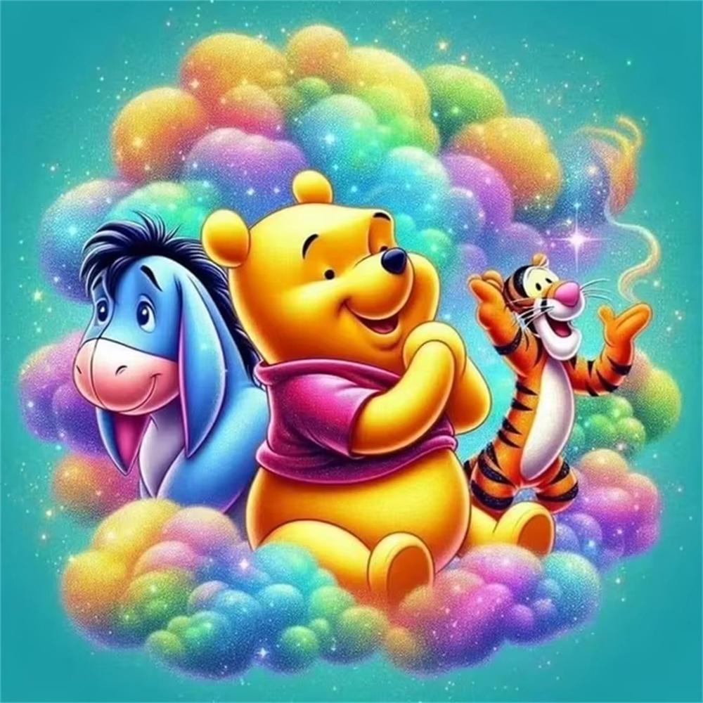 Disney Винни-Пух 5D Алмазная Живопись Полностью с Алмазами Ручная Работа DIY Мультяшная Декоративная Картина Набор Алмазных Наклеек