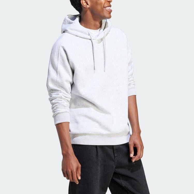 Adidas Sweatshirts Men's Light Gray Hooded Moderate Other IS7488