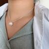 Simple Premium New French Retro Light Luxury Large Pearl Necklace Sweater Sweater Chain Ladies Gold Collarbone Chain