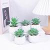 Имитация Зеленое Растение Суккулент Комнатное Растение Керамический Горшок Алмазный Горшок Имитация Суккулент Керамическое Комнатное Растение Украшение для Дома Супермаркета