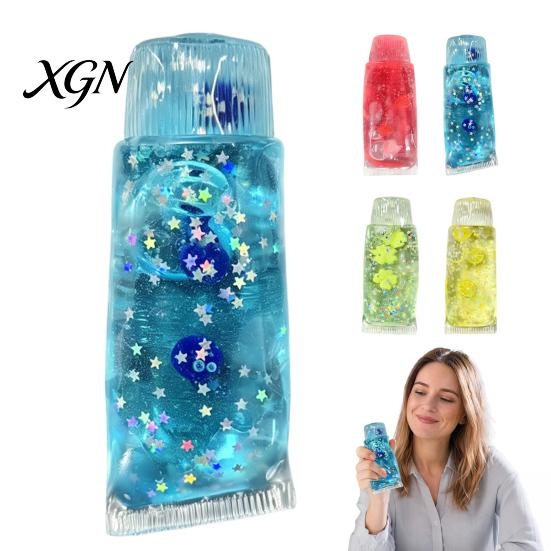 Office Stress Reliever Relief Toothpaste Tube Toy, Slow Rising Clear Squeeze Gadget Anxiety Relieving Sensory Fidget Toy for Home School