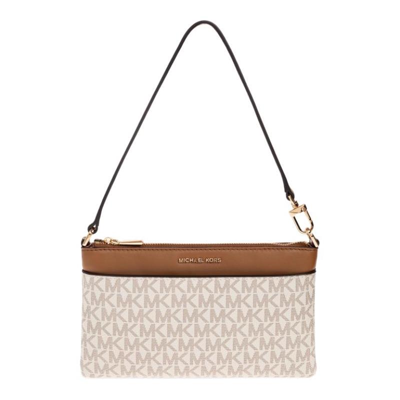 MICHAEL KORS Jet Set Logo Canvas Handbag Regular Women's Beige