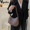 Модные кросс-боди сумки из ПУ кожи для женщин, летние дорожные сумки на плечо, сумки большой вместимости, кошельки, сумка-хобо под мышку