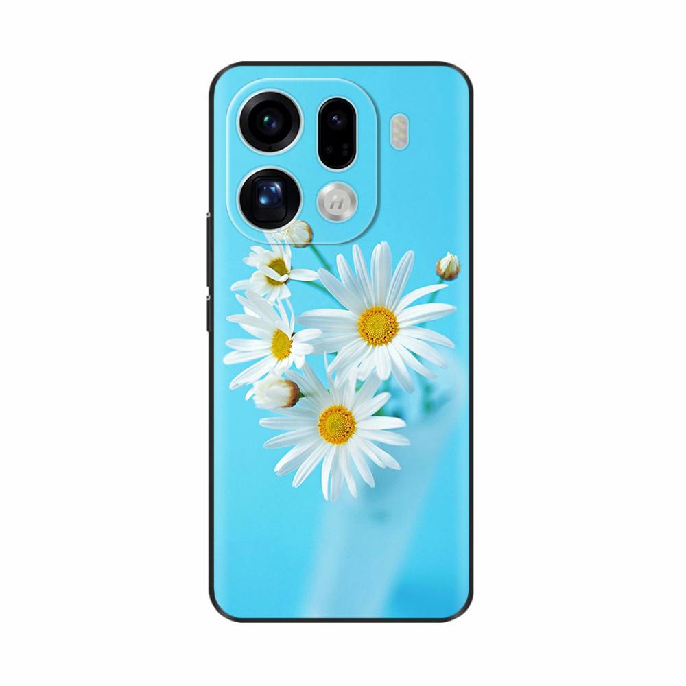 Чехол для OPPO Find X9 Pro Милые Цветы Мультяшная Задняя Крышка Для OPPO Find X9 Чехлы FindX9 Pro Ударопрочные Чехлы для Телефона Funda Оболочки