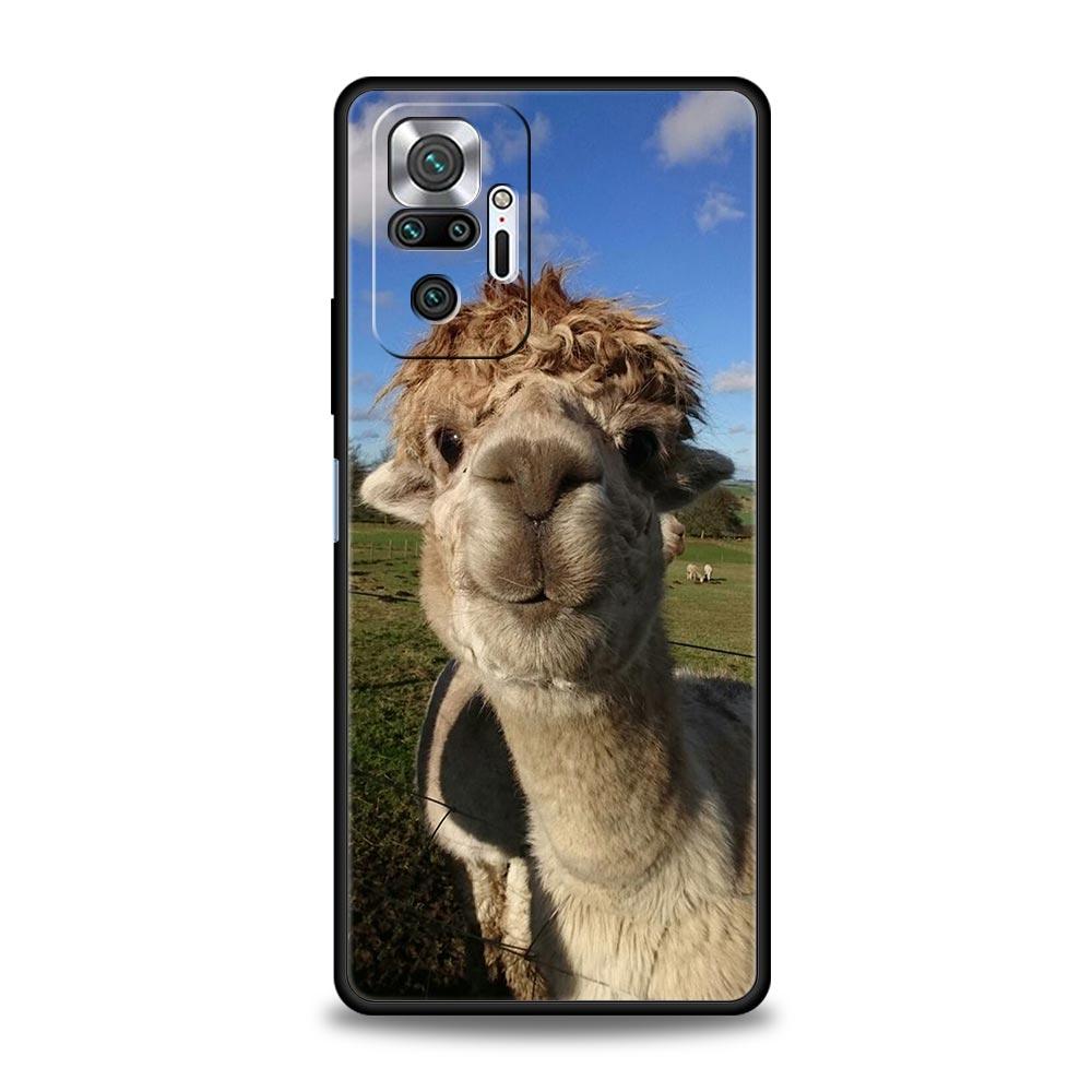 Милый Чехол для Телефона с Альпакой Для Xiaomi Redmi Note 13 12 5G 11 10 Pro Plus 4G 9S 9 8 7 9T 13C 12C 10C 9C 9A Силиконовый Чехол