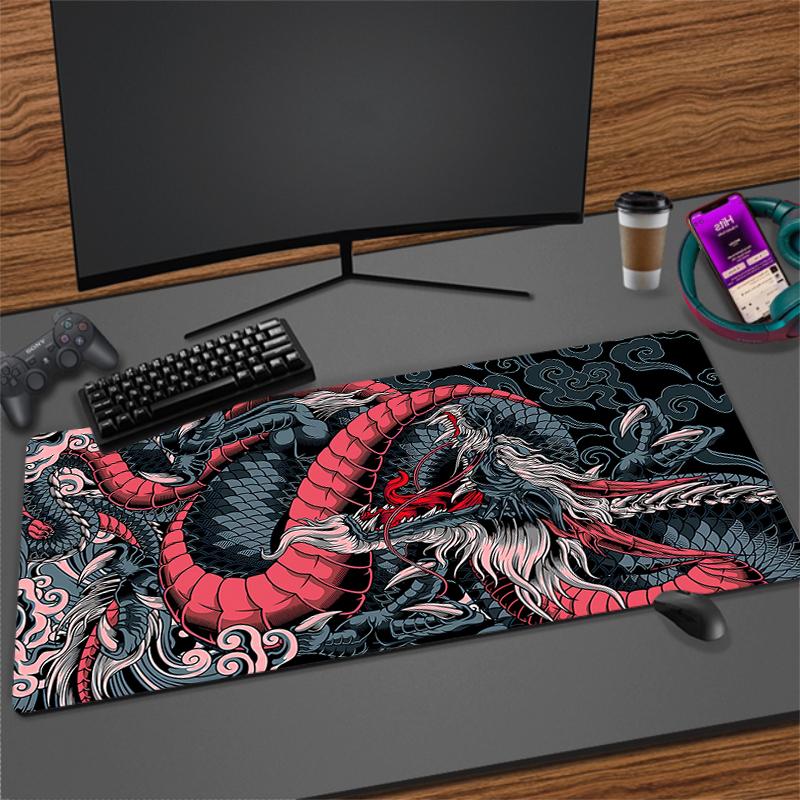 Gaming Mouse Pad Dragon Large Gamer Mousepad Computer Gaming Table Carpet Desk Mat XXL 900x400mm Mouse Mats Rubber Keyboard Pads