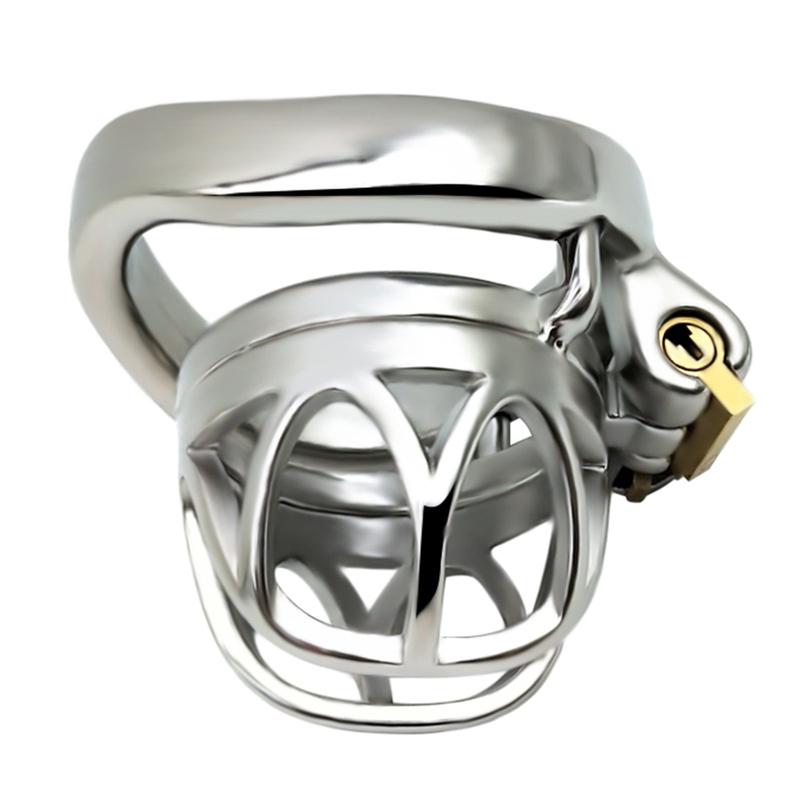 FRKO SM Small Penis Lock Male Steel Cock Cage Chastity Device Penis Ring Erotic Steel Bondage Husband Loyalty Sex Toys For Men