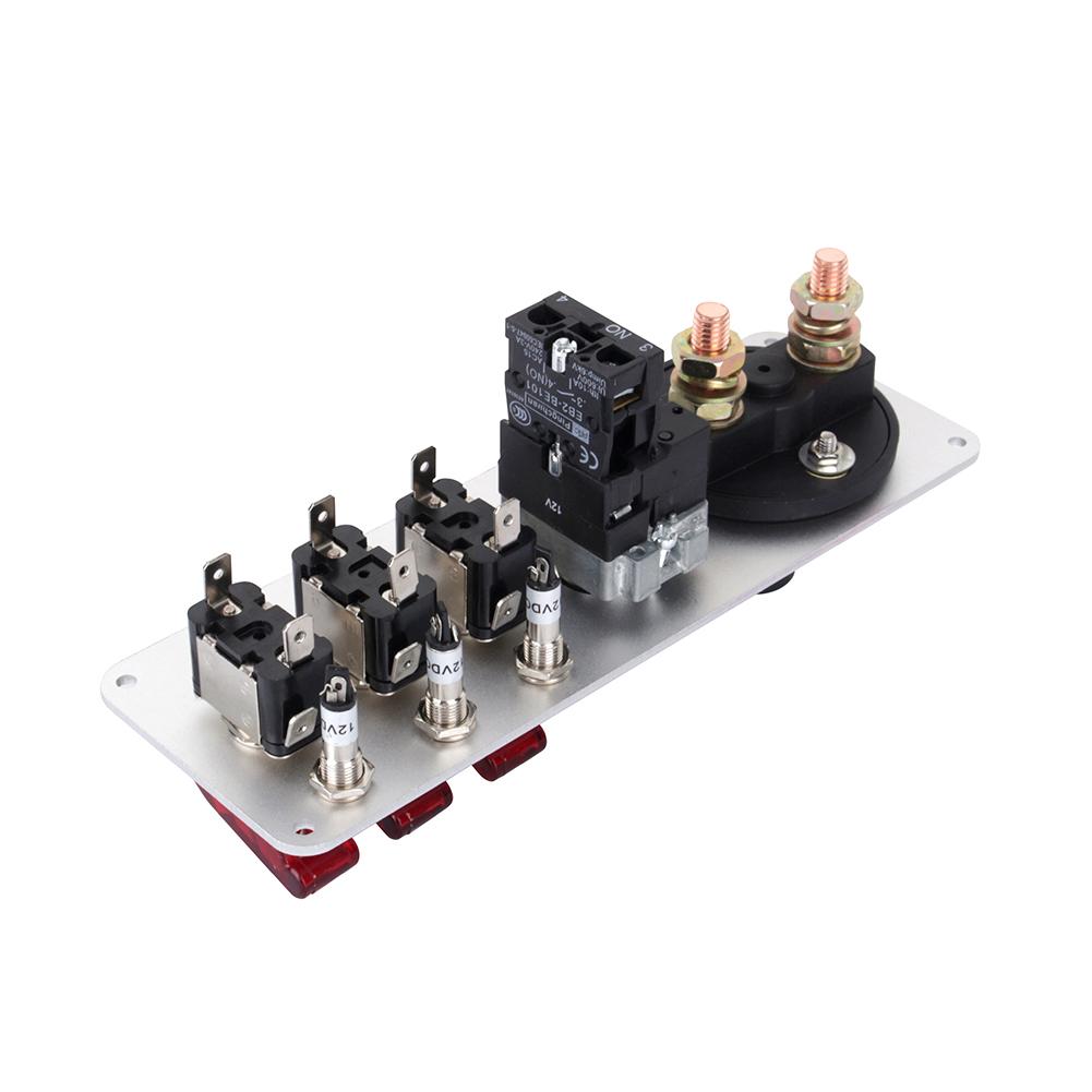 5-в-1 Панель переключателей зажигания с тумблером DC 12V, кнопка запуска двигателя автомобиля с LED