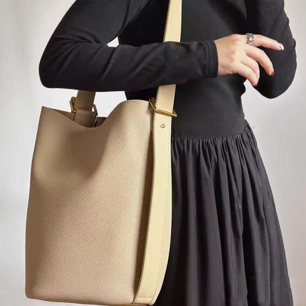 Large Capacity Genuine Leather Women’s Bag Women's Designer Handbag Shopping Bags Bucket Luxury Trend Shoulder Shopper