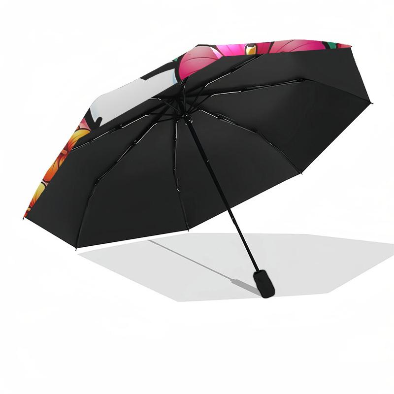 1pc Hello Kitty Automatic Folding Umbrella] Durable Iron Frame & Rod, Portable Folding, Makes a Great Holiday Gift yy251016273