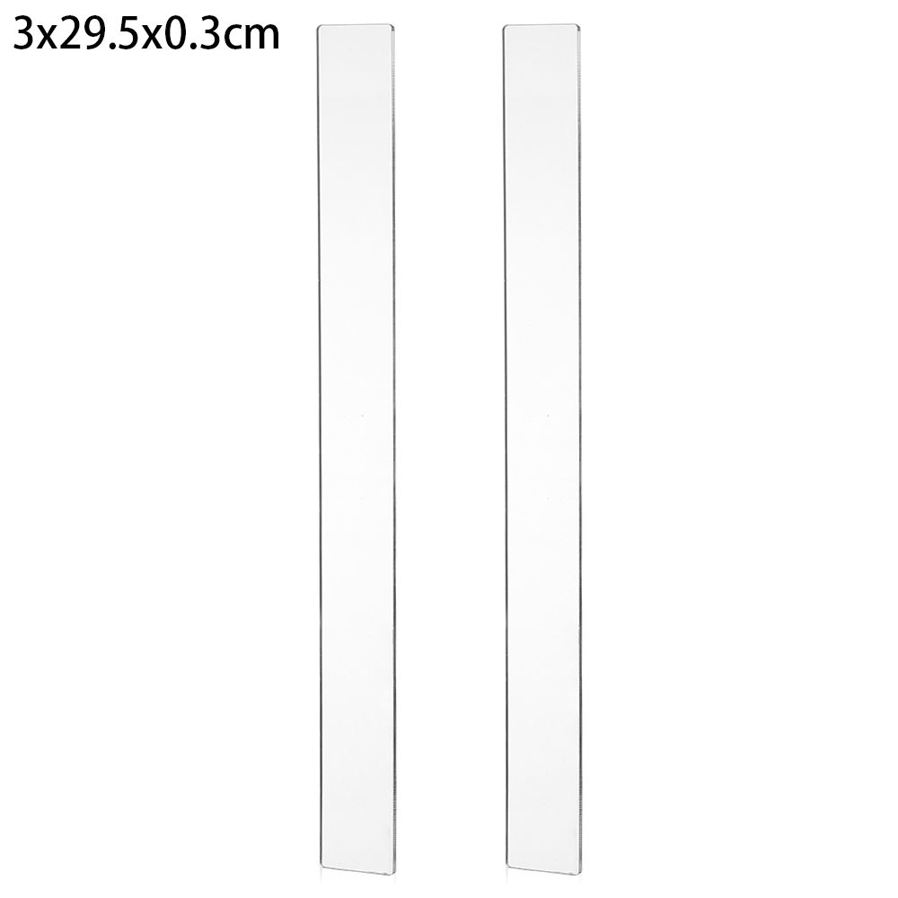 2Pcs Acrylic Biscuit Cake Rolling Tool Balance Ruler Fondant Icing Biscuit Thickness Ruler Biscuit Smoother Baking Accessories