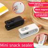 Mini Bag Sealer USB Rechargeable 2 In 1 Bag Cutter Portable Handheld Rechargeable Vacuum Food Bag Sealing Machine Snacks Chips Fresh-keeping