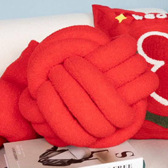 Подушка ручной плетеный узел 22 см круглый шарообразный шерпа эластичный спальный компаньон диван украшение дивана подушка для фотографии