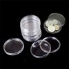 10Pcs 50Mm Clear Round Cases Coin Storage Capsules Holder Round Plastic Case