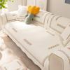 Pure Cotton Sofa Cushion for All Seasons, Cotton Fabric Leather Sofa Anti-slip Cushion, Modern Simple Sofa Cover Cover