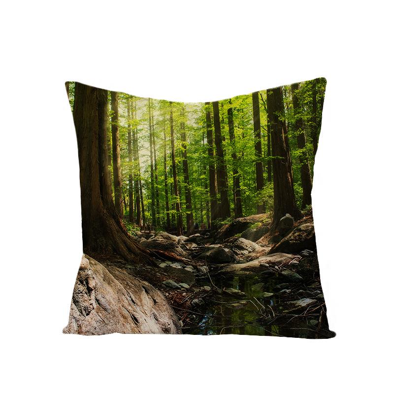 Дом Тропическое Растение Зеленые Листья Полиэстер Наволочка Дом Скандинавский Стиль Подушка Подушка для Талии Наволочка