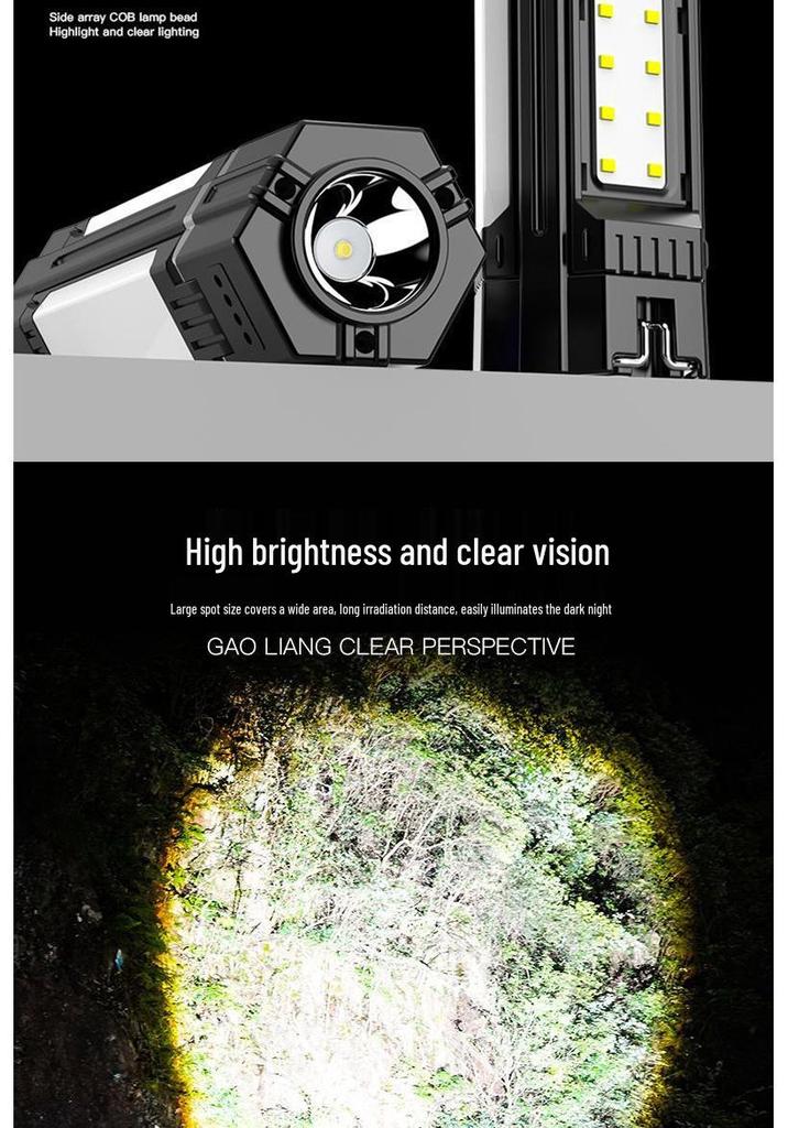 Multifunctional Rotatable LED Camping Lantern & Flashlight