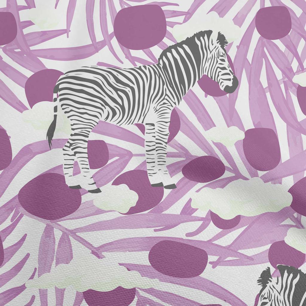 oneOone Cotton Flex Dark Teal Green Fabric Tropical Animal With Plam Leaf Dress Material Fabric Print Fabric By The Yard 40 Inch