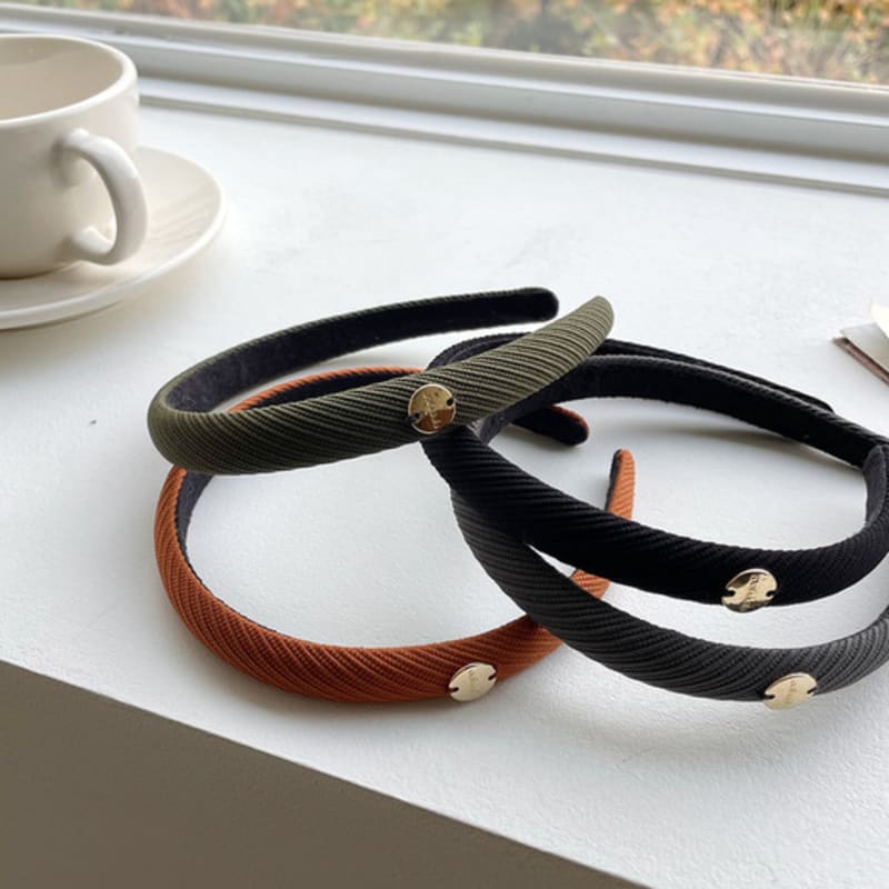 Geegee ребристый шарм повязка для волос (темно-оранжевый)