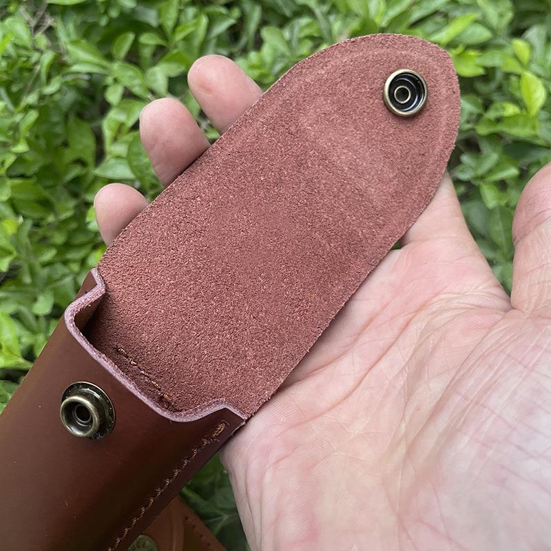 Держатель для складного ножа 15 см, тисненые ножны из воловьей кожи, чехол для карманного ножа, кожаный чехол, кобура для походного ножа, пряжка на ремне