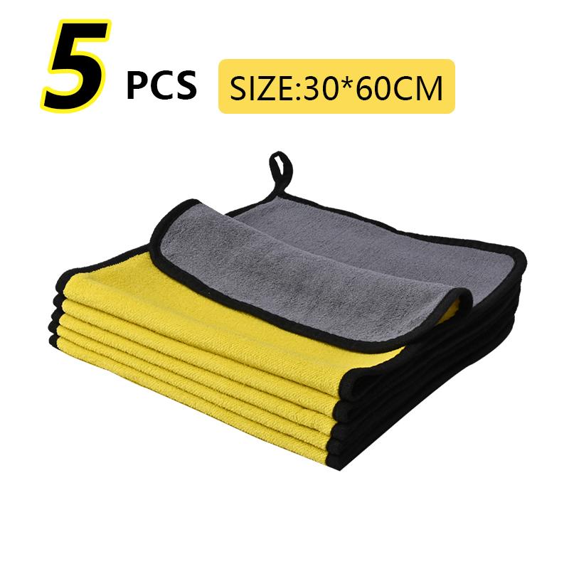 5/10/15/20pc Soft Absorbent Wash Cloth Car Auto Care Microfiber Cleaning Blue Towels kain biru (60cm x 30cm)(30cm x 30cm)