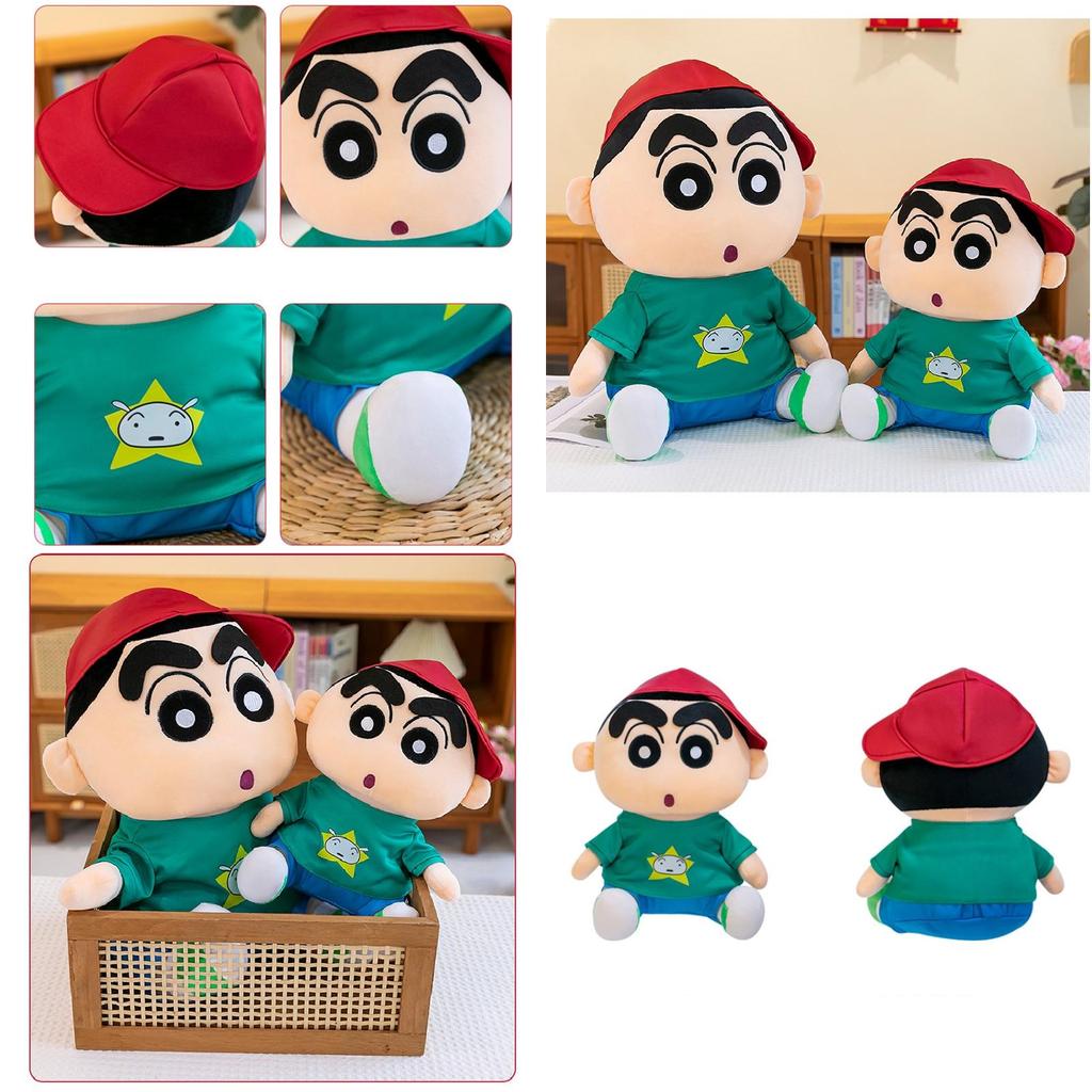 Adorable Crayon Shin Chan Plush Toy In Hoodie Design Soft And Cuddly Doll For Kids