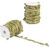 5M Artificial Leaves Vines Ribbon Gold Leaves Trim Rope For DIY Garland Gift Wrapping Party Wedding Home Decorations