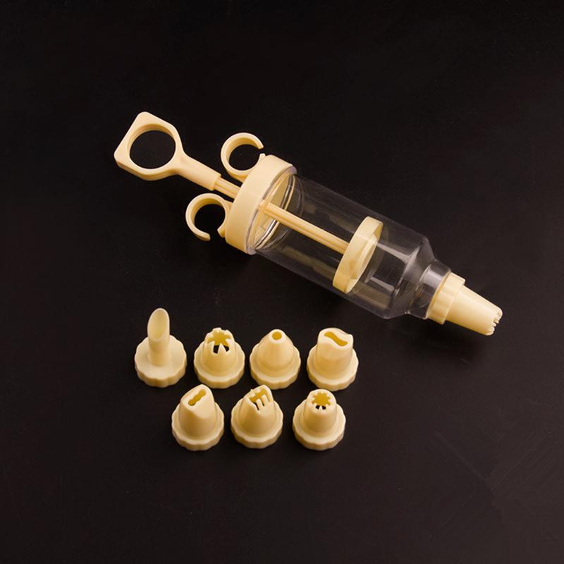 8PCS Cake Cream Decorating Gun Set Plastic Nozzle Piping Dessert Muffin Maker Pastry Tool Baking Accessories