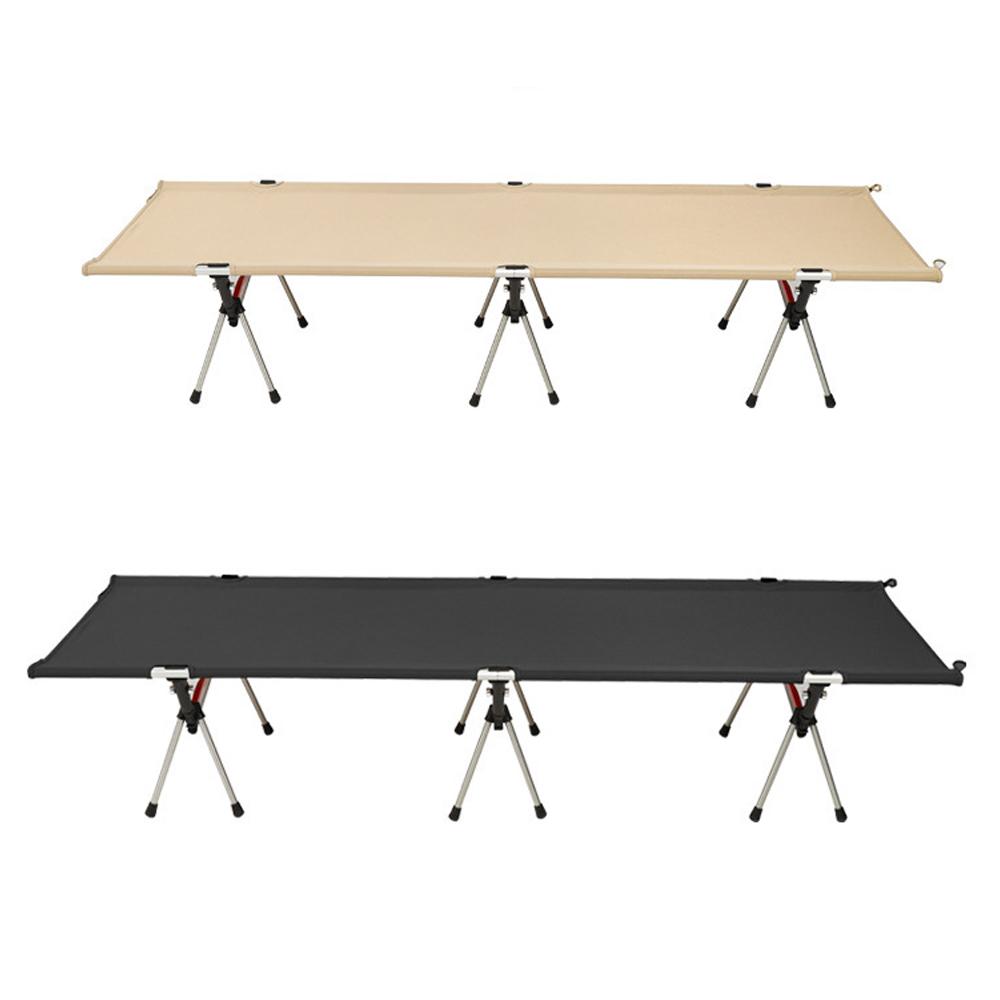 Легкая спальная кровать, складная кровать из алюминиевого сплава для кемпинга с удлинителями ног для кемпинга на открытом воздухе