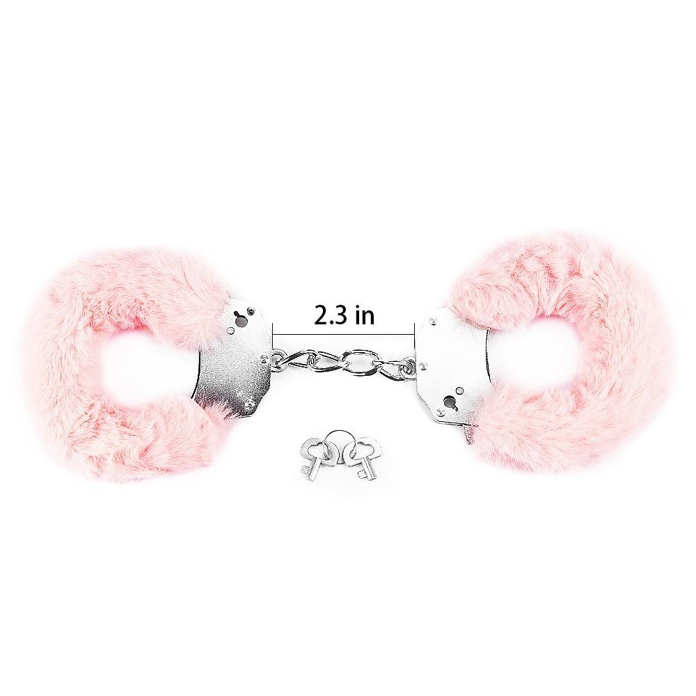 Lovetoy Kajdanki Fluffy Handcuffs (Różowe)