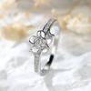 Серебряное кольцо с инкрустацией из циркония для женщин, изысканное свадебное украшение на помолвку, подарок