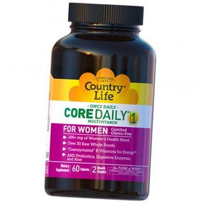Ежедневные витамины для женщин, Core Daily-1 For Women, 60таб (36124023)