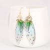 Fashion Women Jewelry Elegant Drop Earrings Long Cicada Wing Shape Earrings